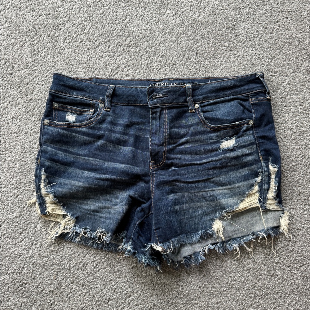 American Eagle Distressed Denim Shorts Size 18